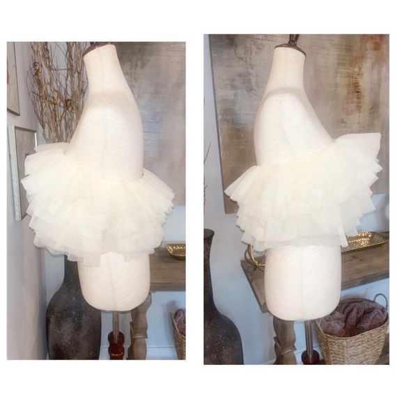 NWOT Sunday in Brooklyn / Anthropologie layered tulle top sz S - Picture 6 of 8